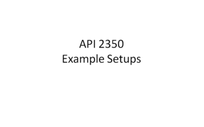 API 2350 Overfill Prevention Systems