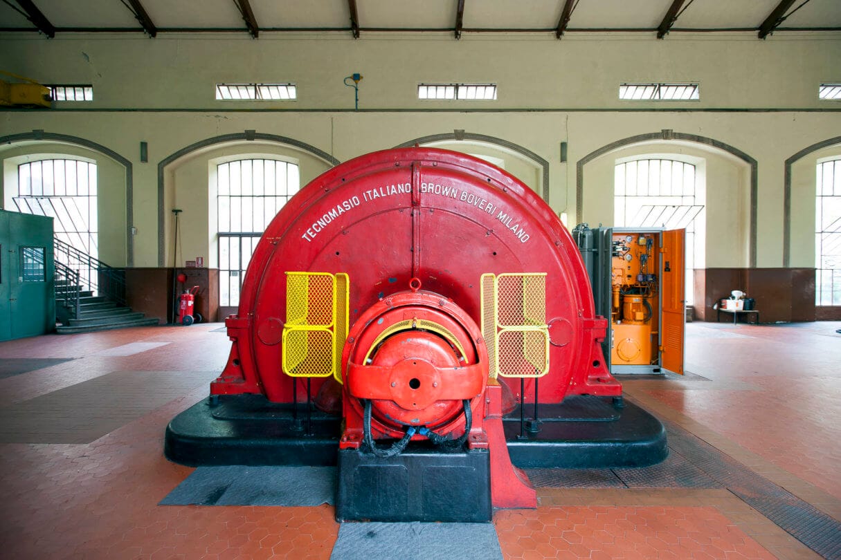 Photo of the inside of the Hydroelectric Plant in Chavonne of CVA Group