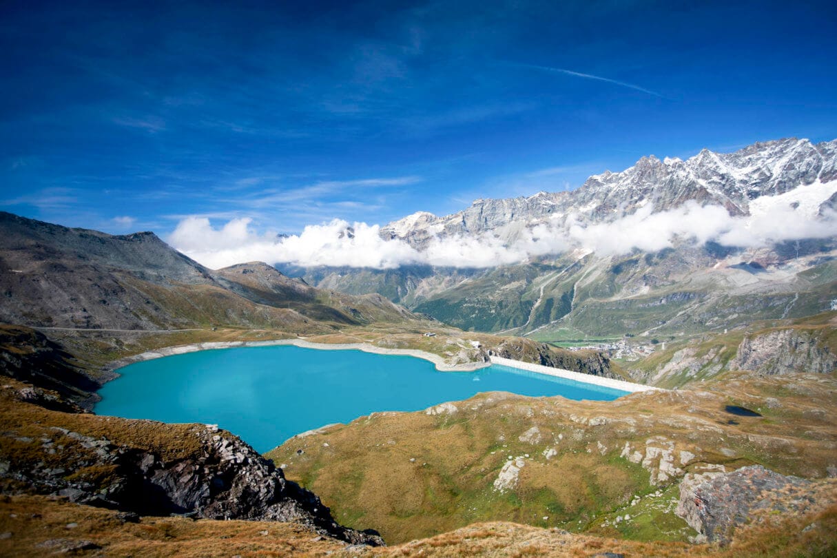 Photo of the Goillet Dam in Val D'Aosta Italy from CVA Group