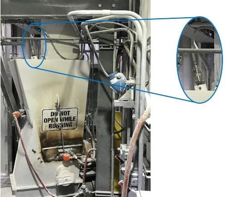 Surge bin level measurement