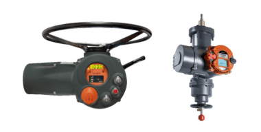 Figure 1: Emerson’s next generation Emerson’s Bettis XTE3000 Electric Actuator (left) provides up to SIL 3 reliability, programmable stroke profiles, and advanced diagnostics.The Bettis RTS actuator (right) can fail open or closed on loss of power using a mechanical spring, provide continuous modulation, and achieve SIL 3 reliability.